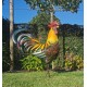 Large iron rooster - Decorative Rooster - Metal garden animals - Garden and patio inspiration