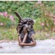 Bronze Fairy - Cute Bronze Elf - Home and Garden Ornaments - Dreaming Fairy / Pixie