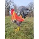 Large iron rooster - Decorative Rooster - Metal garden animals - Garden and patio inspiration - Easter decoration