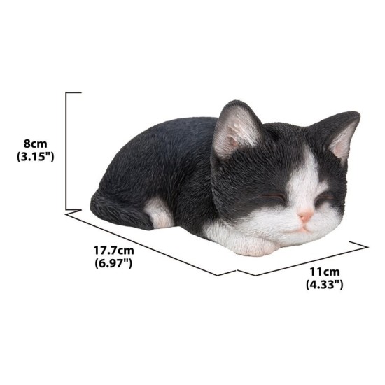 Tabby Kitten Sleeping Statue