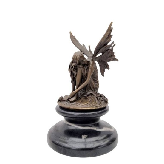 Sitting Fairy - Bronze Fairy - Pixie