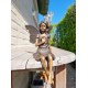 Lovely little garden fairy - Bronze figurine - Home and garden ornaments
