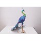 LARGE Iron Colorful Peacock  - Nice Detail and Beautiful Colours - Amazing Metal Statue for Garden