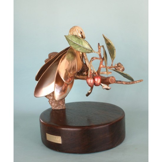 Faerie on Twig - Bronze Sculpture - Original Art - Limited Edition Cast Bronze