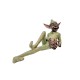 Extra large garden pixie - Bronze lawn art - Bronze garden gnome