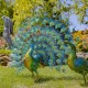 Set of 2 Large Peacocks