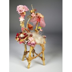 10"Winter Throne" Pink Castle-Inspired Chair