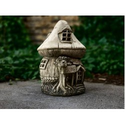 Handmade fairy house Stone garden house Fairy yard decor Modern fairy home sculpture cement house figure Mythical decor Unique gift for kid
