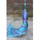 LARGE Iron Colorful Peacock  - Nice Detail and Beautiful Colours - Amazing Metal Statue for Garden