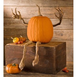 Pumpkin Metal Figurine