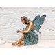 Bronze elf - Fairy sculpture - Decorative sculpture of an angel - Bronze fairy