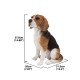 Beagle Dog Sitting Statue