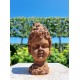Cast Iron Garden Ornament - Forest Elf - Pixie of the Woods - Child's Head - Magical Garden Design