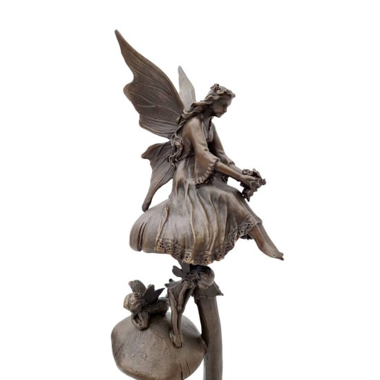 Group of elves - Pixies - Bronze sculpture - family forest elves - Fairytale decor