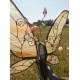 Stained Glass Fairy Sculpture with crystals set of 3