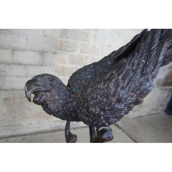 Antique French Art Deco Bronze Macaw Parrot Sculptures – Camille, 1920s