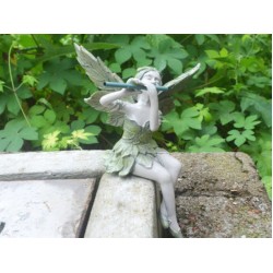Flute Fairy Flower Fairy Statue Garden Decoration Angel Wing Resin Craft Decoration