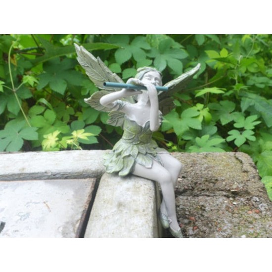 Flute Fairy Flower Fairy Statue Garden Decoration Angel Wing Resin Craft Decoration