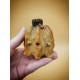 Handmade polymer clay fairy creatures - unique pumpkin monster fantasy sculptures Halloween arttoy ooak