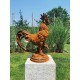 Large Cast iron rooster - Garden statue - Cast iron garden sculptures