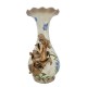 Art Nouveau style flower vase - Porcelain vase with bronze ornaments - Spring decoration