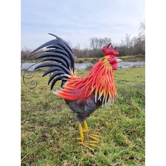 Large iron rooster - Decorative Rooster - Metal garden animals - Garden and patio inspiration - Easter decoration