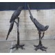 Antique French Art Deco Bronze Macaw Parrot Sculptures – Camille, 1920s