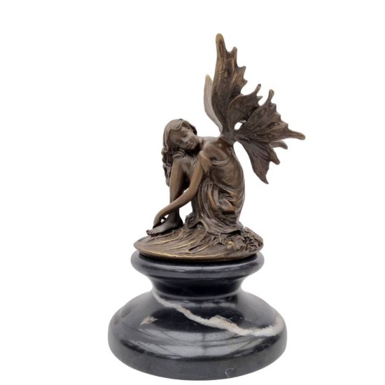 Sitting Fairy - Bronze Fairy - Pixie