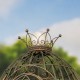 MAJESTIC EGG-SHAPED IRON CARRIAGE WITH CROWN