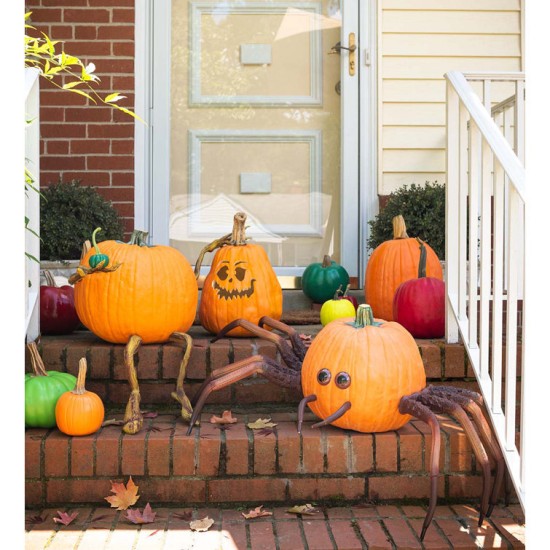 Pumpkin Metal Figurine