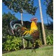 Large iron rooster - Decorative Rooster - Metal garden animals - Garden and patio inspiration