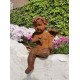 Antique garden sculpture of an Angel (boy) - Sitting model