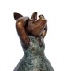 Large Bronze Pig - Dressed Standing Pig - Dancing Pig - Cute Female Pig