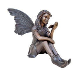 Bronze Pixie - little bronze elf - Bronze fairy - Gift figures