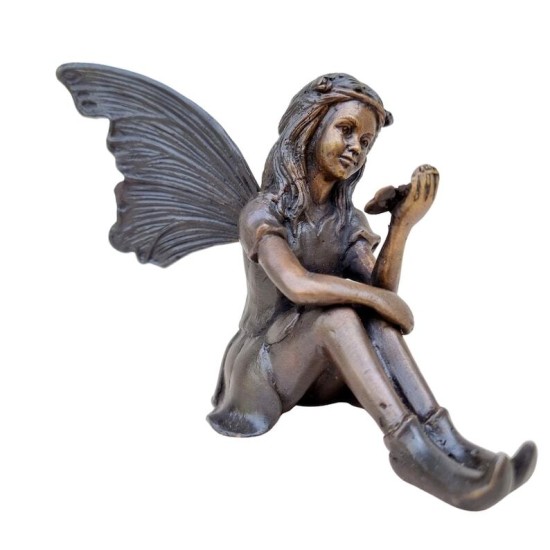 Bronze Pixie - little bronze elf - Bronze fairy - Gift figures