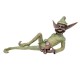 Extra large garden pixie - Bronze lawn art - Bronze garden gnome