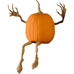 Pumpkin Metal Figurine