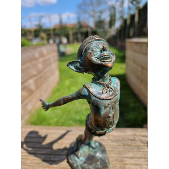 Bronze Pixie - Bronze gnome - Bronze fairy - Gift figures - Goblin