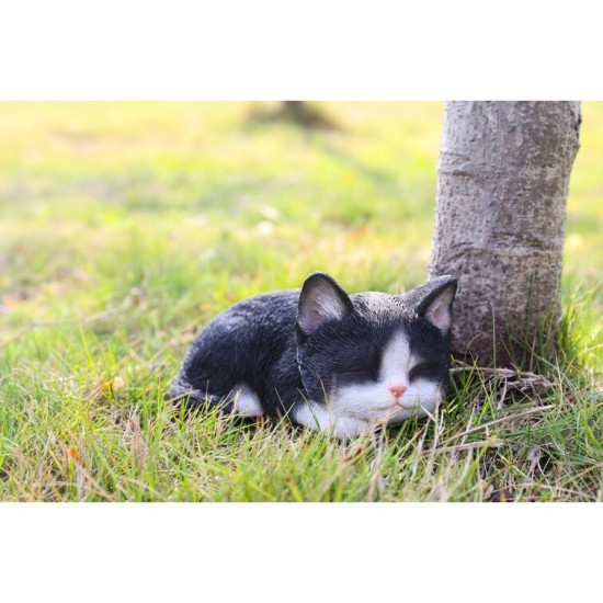 Tabby Kitten Sleeping Statue