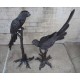 Antique French Art Deco Bronze Macaw Parrot Sculptures – Camille, 1920s