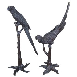 Antique French Art Deco Bronze Macaw Parrot Sculptures – Camille, 1920s
