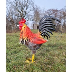 Large iron rooster - Decorative Rooster - Metal garden animals - Garden and patio inspiration - Easter decoration