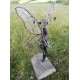 Stained Glass Fairy Sculpture with crystals set of 3