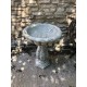 Stunning Large Stone Leaf Design Garden Bird Bath