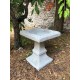 Stunning Stone Square Shaped Sculpture Garden Bird Bath