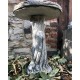 Stunning Stone Tree Trunk Design Garden Bird Bath