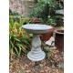 Stunning Stone Twist Base Design Garden Bird Bath