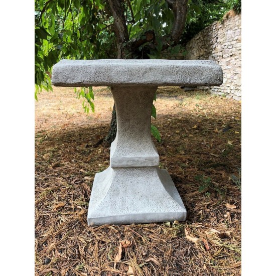 Stunning Stone Square Shaped Sculpture Garden Bird Bath