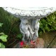 Stunning Stone Three Graces Garden Bird Bath