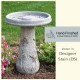 Honeybee 2-Piece Concrete Bird Bath